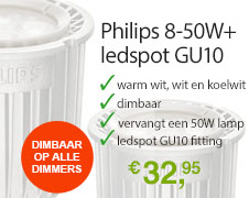Philips Master LEDspotMV 8-50W+ GU10 Philips led lampen