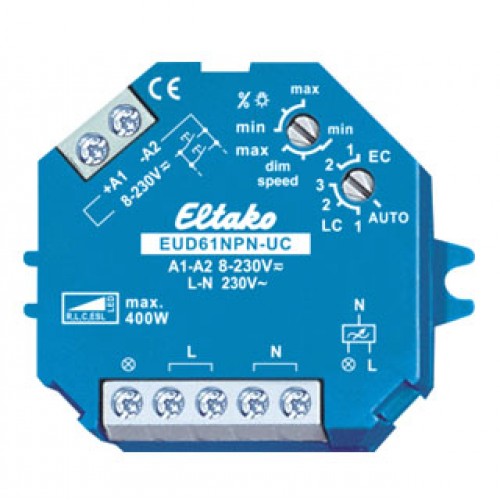 Eltako EUD61NPN Universele dimmer 400W (nul-aansluiting vereist