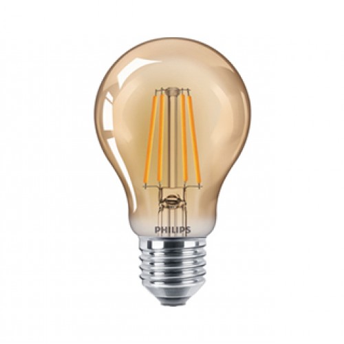 rekenkundig bus Vernietigen 67356700 Philips Vintage LED A60 8-48W E27 Gold Flame - Goedkoper Met LED