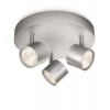 Philips 56243/48/16 myLiving Star Aluminium 3x 4,5W Warm wit