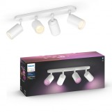 Philips 50634/31/P7 Hue Fugato 4-lichts spotbalk White and Color Ambiance Wit