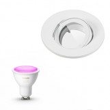 Inbouwspot Lumiance IP44 Inclusief Hue White en Color (GU10) Wit (badkamer)