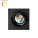 SG 901253 DimToWarm Junistar Square IsoSafe Zwart 6W LED 2000K-2800K 42° Ra95 