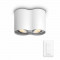 Philips 929003046601 Hue Pillar 2-Spot White Ambiance wit inclusief DIM Switch